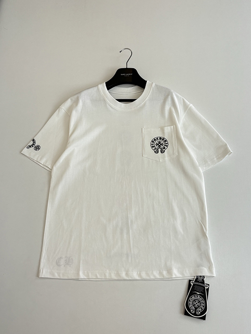 クロムハーツコピー レインボーホースシューロゴ入り半袖Tシャツ