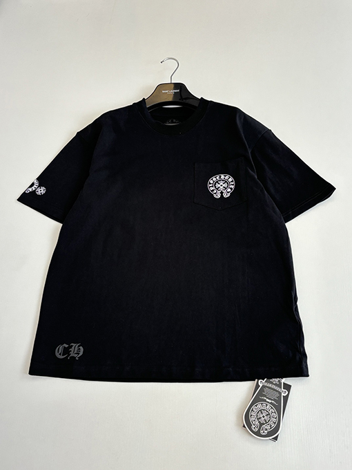 クロムハーツコピー レインボーホースシューロゴ入り半袖Tシャツ