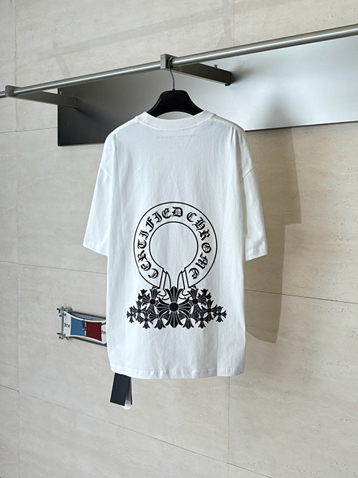 クロムハーツ ポケット付きホースシュークロス半袖Tシャツ