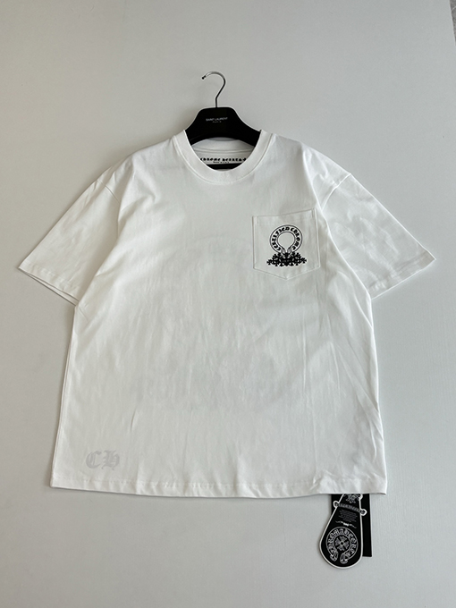 クロムハーツ ポケット付きホースシュークロス半袖Tシャツ