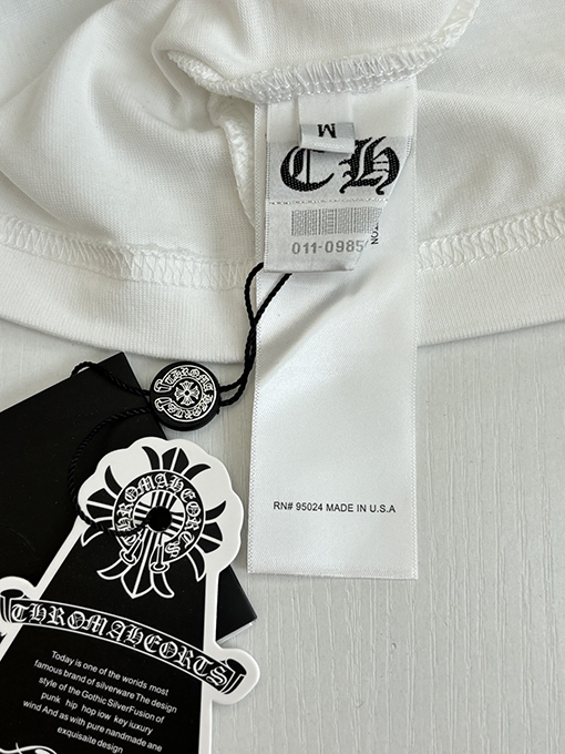 クロムハーツ ポケット付きホースシュークロス半袖Tシャツ