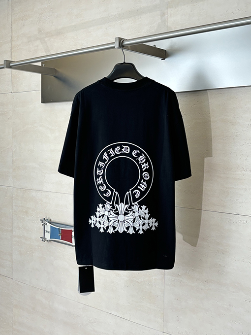 クロムハーツ ポケット付きホースシュークロス半袖Tシャツ