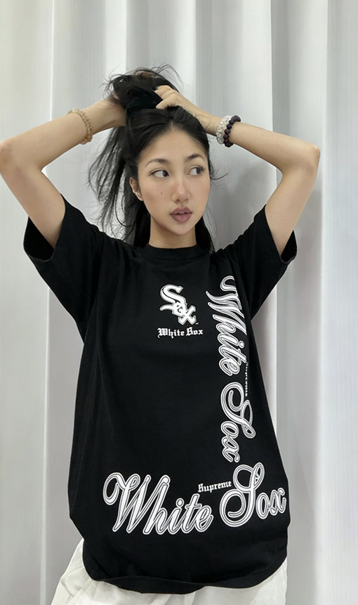 シュプリームコピー SUPREME CHICAGO WHITE SOX TEE クラシックなベースボール文化ニューヨーク半袖Tシャツ