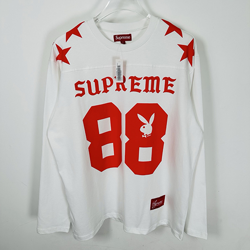 シュプリームコピー SUPREME L/S FOOTBALL TOP ラビットプレイボーイ88番長袖シャツ