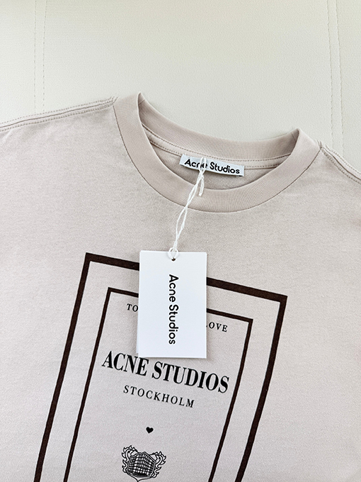 アクネストゥディオズ Acne Studios フェイクツーピースレタープリント長袖シャツ