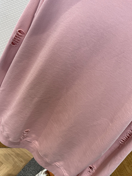 アクネストゥディオズコピー Acne Studios ダメージプリントの破れたクルーネックのスウェットシャツ