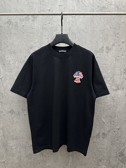 クロムハーツ 3D中空刺繍半袖Tシャツ