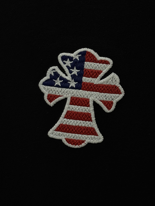 クロムハーツ 3D中空刺繍半袖Tシャツ