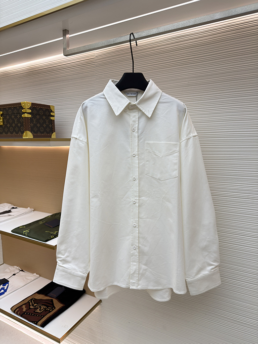 バレンシアガコピー BALENCIAGA プリントロゴ入りシャツジャケット