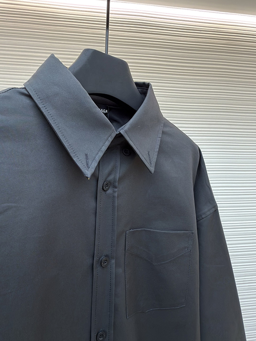 バレンシアガコピー BALENCIAGA プリントロゴ入りシャツジャケット