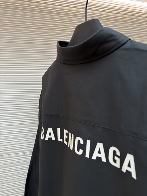 バレンシアガコピー BALENCIAGA プリントロゴ入りシャツジャケット