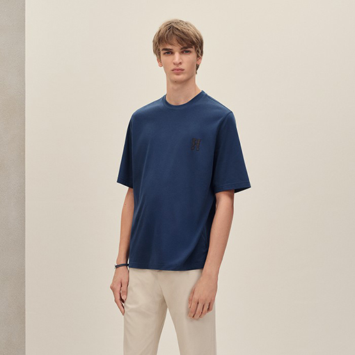 エルメスコピー Hロゴ入り半袖Tシャツ