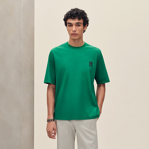 エルメスコピー Hロゴ入り半袖Tシャツ