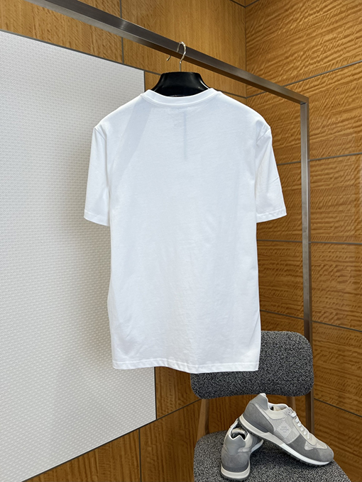 モンクレールスーパーコピー オフセットプリントのロゴ入りクルーネック半袖Tシャツ