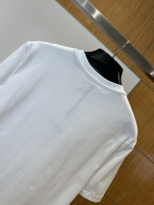 モンクレールスーパーコピー オフセットプリントのロゴ入りクルーネック半袖Tシャツ