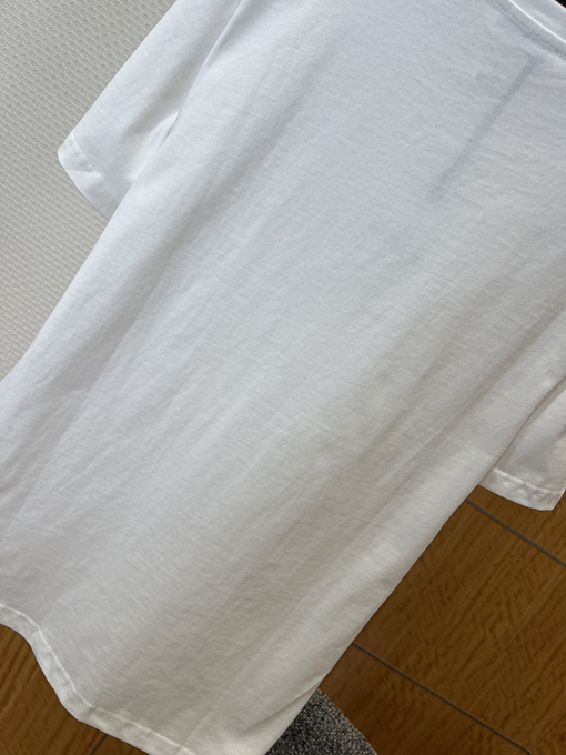 モンクレールスーパーコピー オフセットプリントのロゴ入りクルーネック半袖Tシャツ