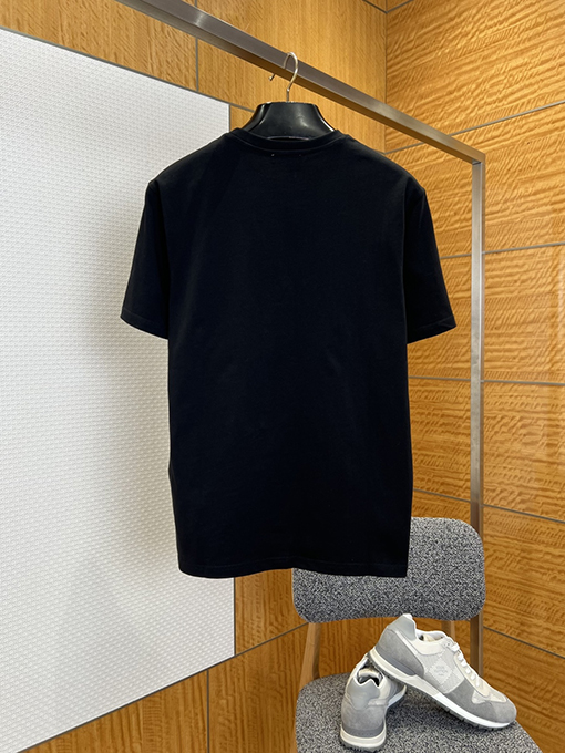 モンクレールスーパーコピー オフセットプリントのロゴ入りクルーネック半袖Tシャツ