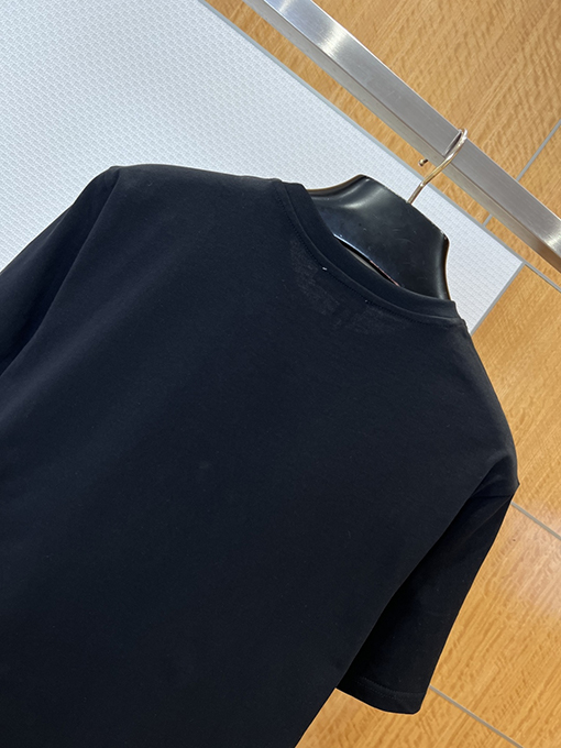 モンクレールスーパーコピー オフセットプリントのロゴ入りクルーネック半袖Tシャツ
