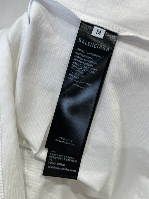 バレンシアガ BALENCIAGA ダメージロゴプリント半袖Tシャツ
