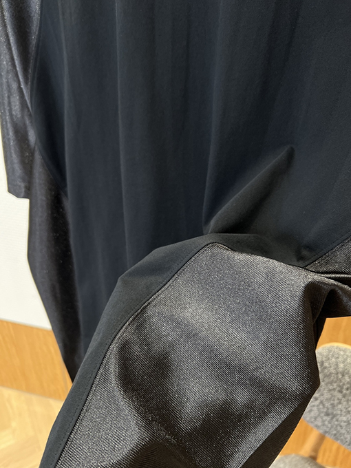 バレンシアガスーパーコピー BALENCIAGA 刺繍入りラグランパッチワーク半袖Tシャツ