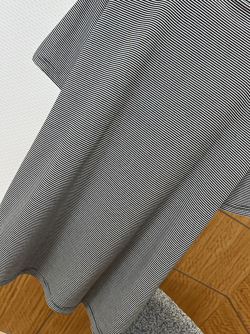 ルイヴィトン レザーラベル ストライプ柄 半袖Tシャツ