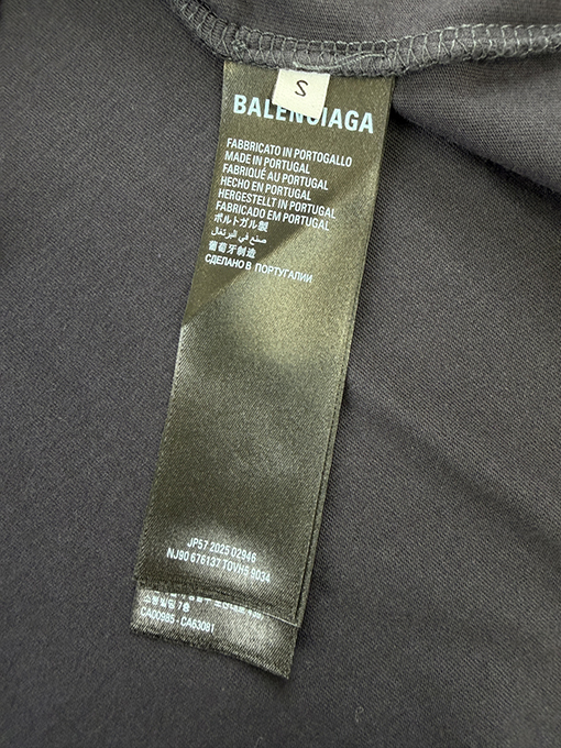バレンシアガ BALENCIAGA 街灯のひび割れプリント半袖Tシャツ