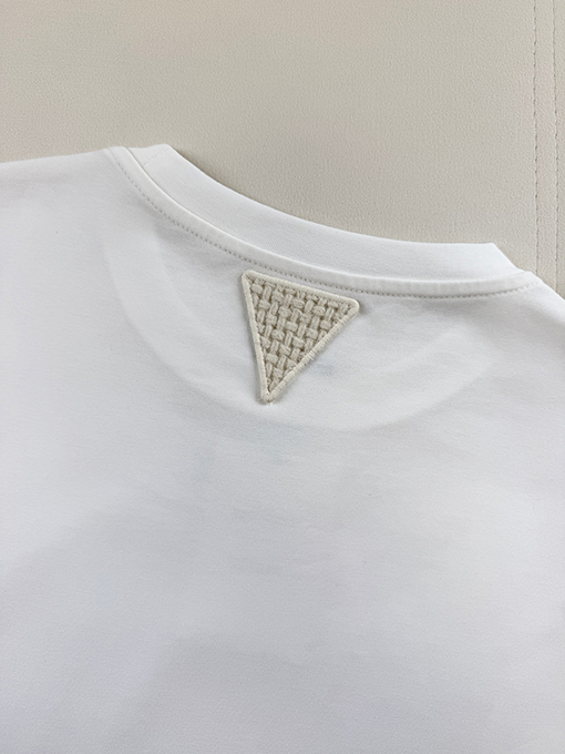 ボッテガヴェネタコピー 織り三角形ロゴ入り半袖Tシャツ