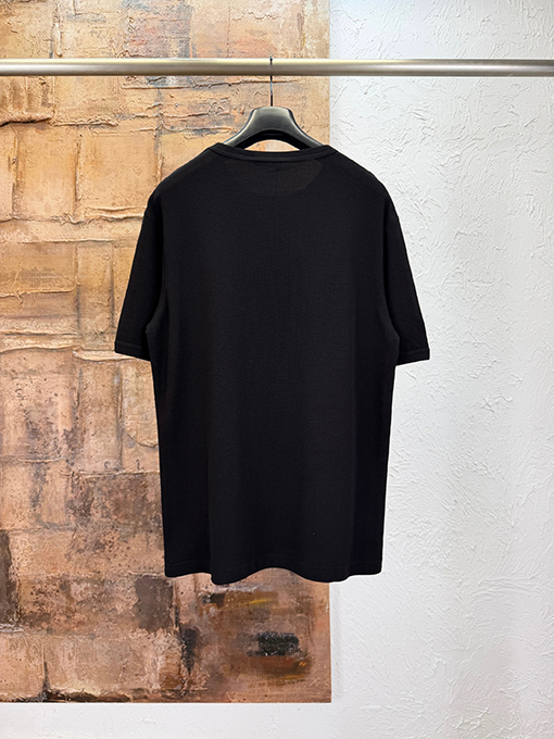 プラダ クラシックな三角形ロゴのワッフル半袖Tシャツ