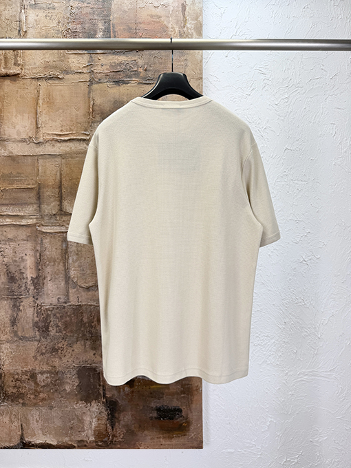 プラダ クラシックな三角形ロゴのワッフル半袖Tシャツ