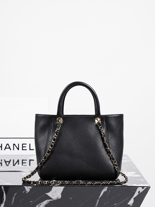 シャネルスーパーコピー Tote レディース春夏コレクション 小型ブラックショッピングバッグ
