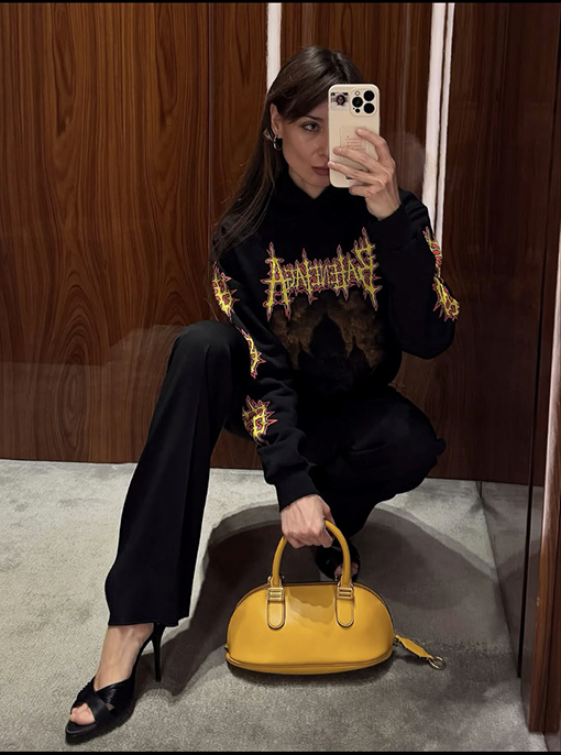 バレンシアガ BALENCIAGA クラシックな聖心大聖堂のフード付きスウェットシャツ