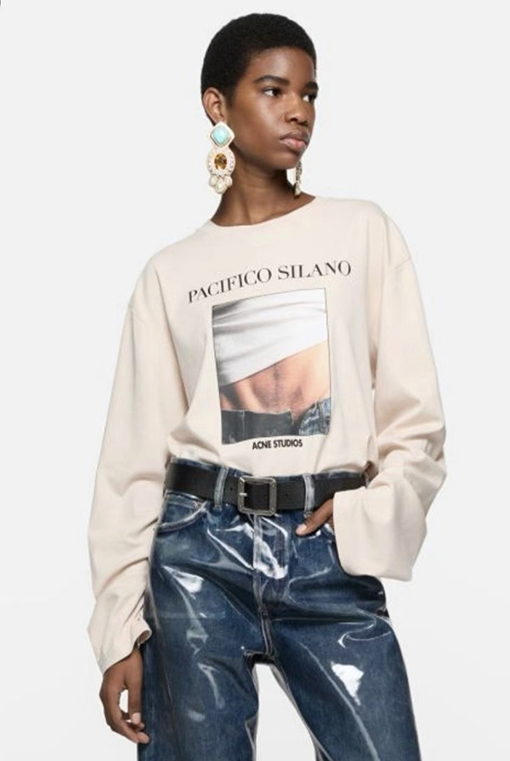 アクネストゥディオズ Acne Studios ランウェイルック プリント長袖シャツ