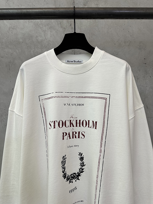アクネストゥディオズ Acne Studios 文字プリントの長袖シャツ