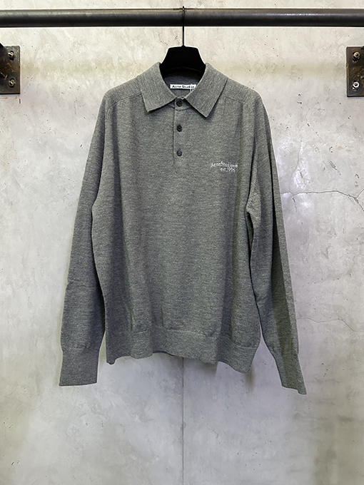 アクネストゥディオズスーパーコピー Acne Studios 刺繍ロゴ入りウールニットセーター