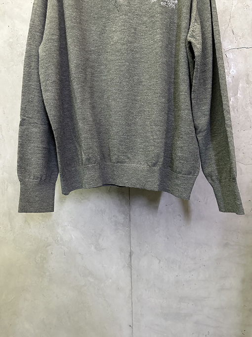 アクネストゥディオズスーパーコピー Acne Studios 刺繍ロゴ入りウールニットセーター