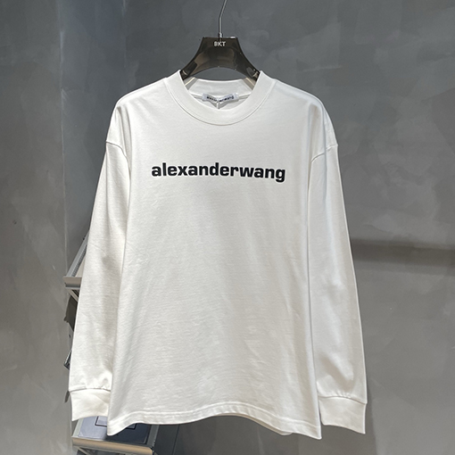 アレキサンダーワンコピー Alexander Wang 秋冬プリントロゴ入りロゴ長袖シャツ