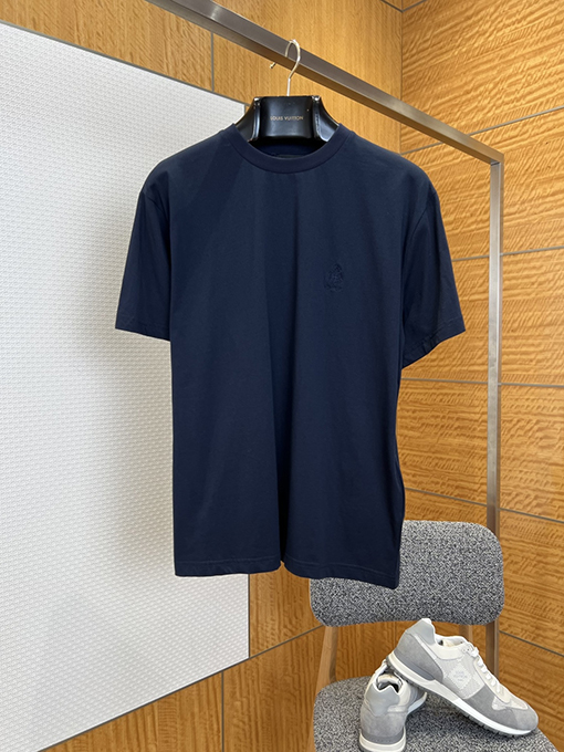 プラダスーパーコピー シールドロゴ刺繍入り半袖Tシャツ