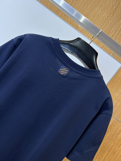 ルイヴィトン スパンコール刺繍入りレター半袖Tシャツ
