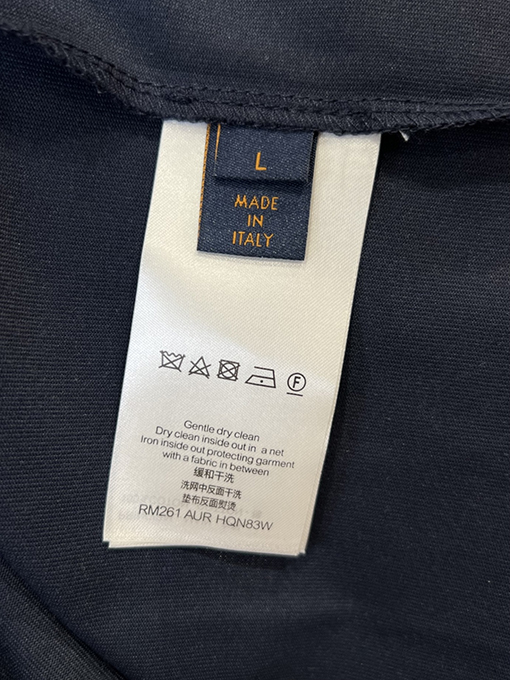 ルイヴィトン スパンコール刺繍入りレター半袖Tシャツ