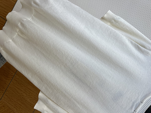 フェンディ ダブルF柄刺繍入りクルーネックニット半袖Tシャツ