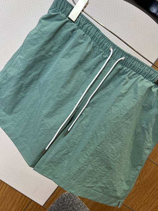 エルメス 刺繍ロゴ入りドローストリング付きカジュアルショーツ