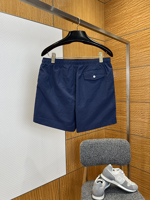 エルメス 刺繍ロゴ入りドローストリング付きカジュアルショーツ