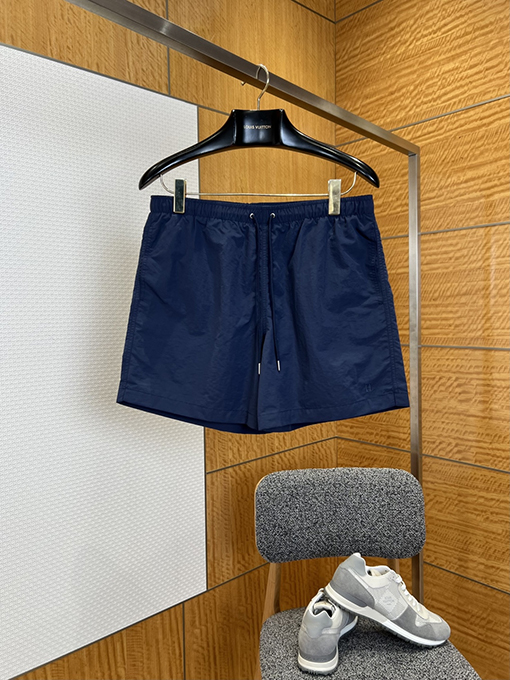 エルメス 刺繍ロゴ入りドローストリング付きカジュアルショーツ