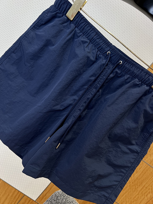 エルメス 刺繍ロゴ入りドローストリング付きカジュアルショーツ