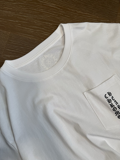 クロムハーツスーパーコピー 手作りのサンスクリット文字入り半袖Tシャツ