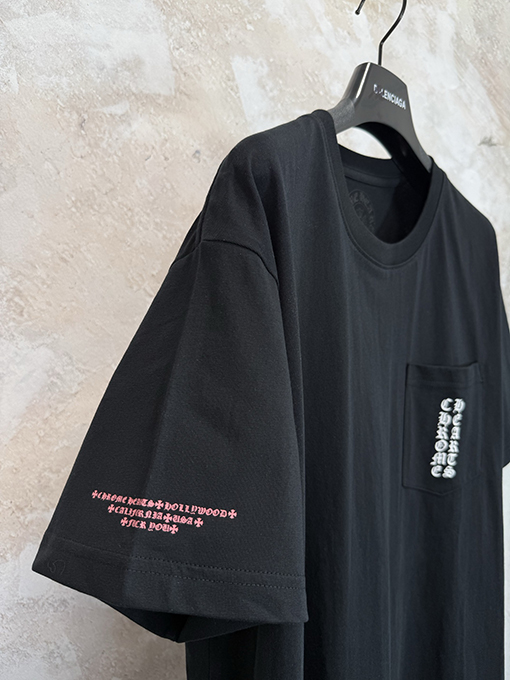 クロムハーツスーパーコピー 手作りのサンスクリット文字入り半袖Tシャツ