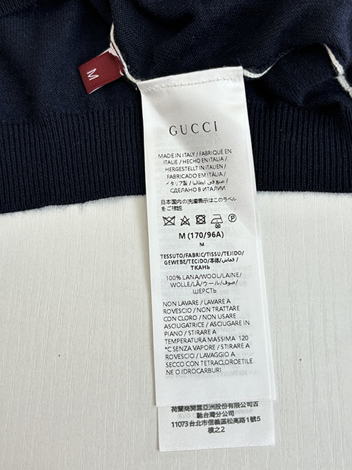 グッチスーパーコピー Gucci Firenze SINCE 1921 ロゴ入り半袖ニットセーター