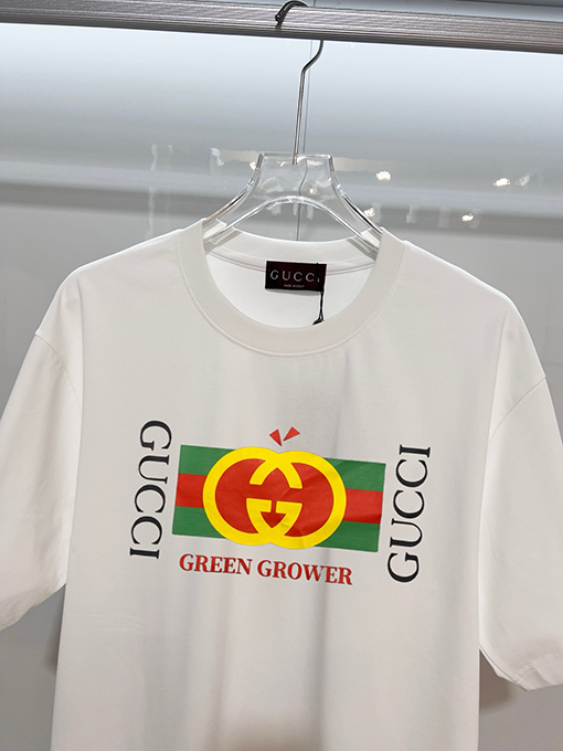 グッチ GUCCI プリント文字ロゴ入り半袖Tシャツ