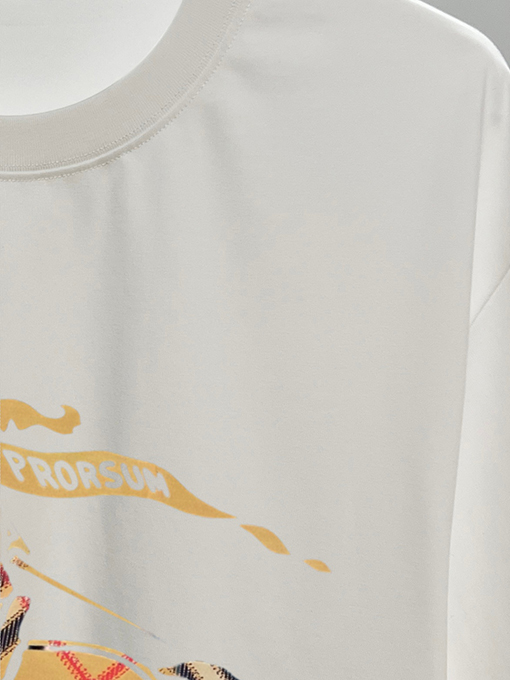 バーバリーコピー BURBERRY ウォーホース レタープリントロゴ 半袖Tシャツ