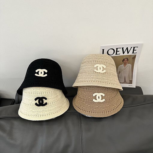 シャネルスーパーコピー レディース夏透かし編み通気性バケットハット